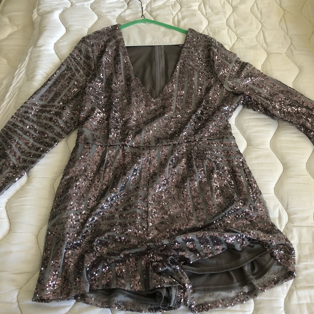 Sequined Romper from Charlotte Russe
